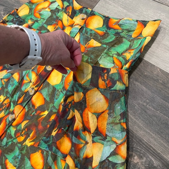 Maeve by Anthropologie Summer Orchard Midi Skirt Size 12 Orange Print - Picture 5 of 14